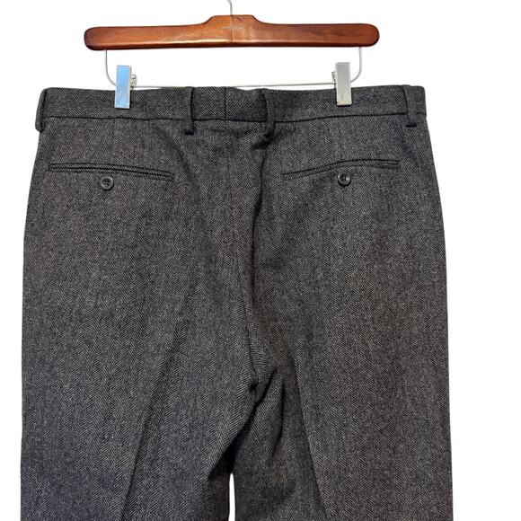 Jcrew Bowery Slim fit Charcoal Wool Dress Pants Women's size 34 x 34 - Picture 5 of 11